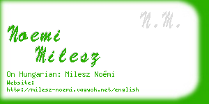 noemi milesz business card